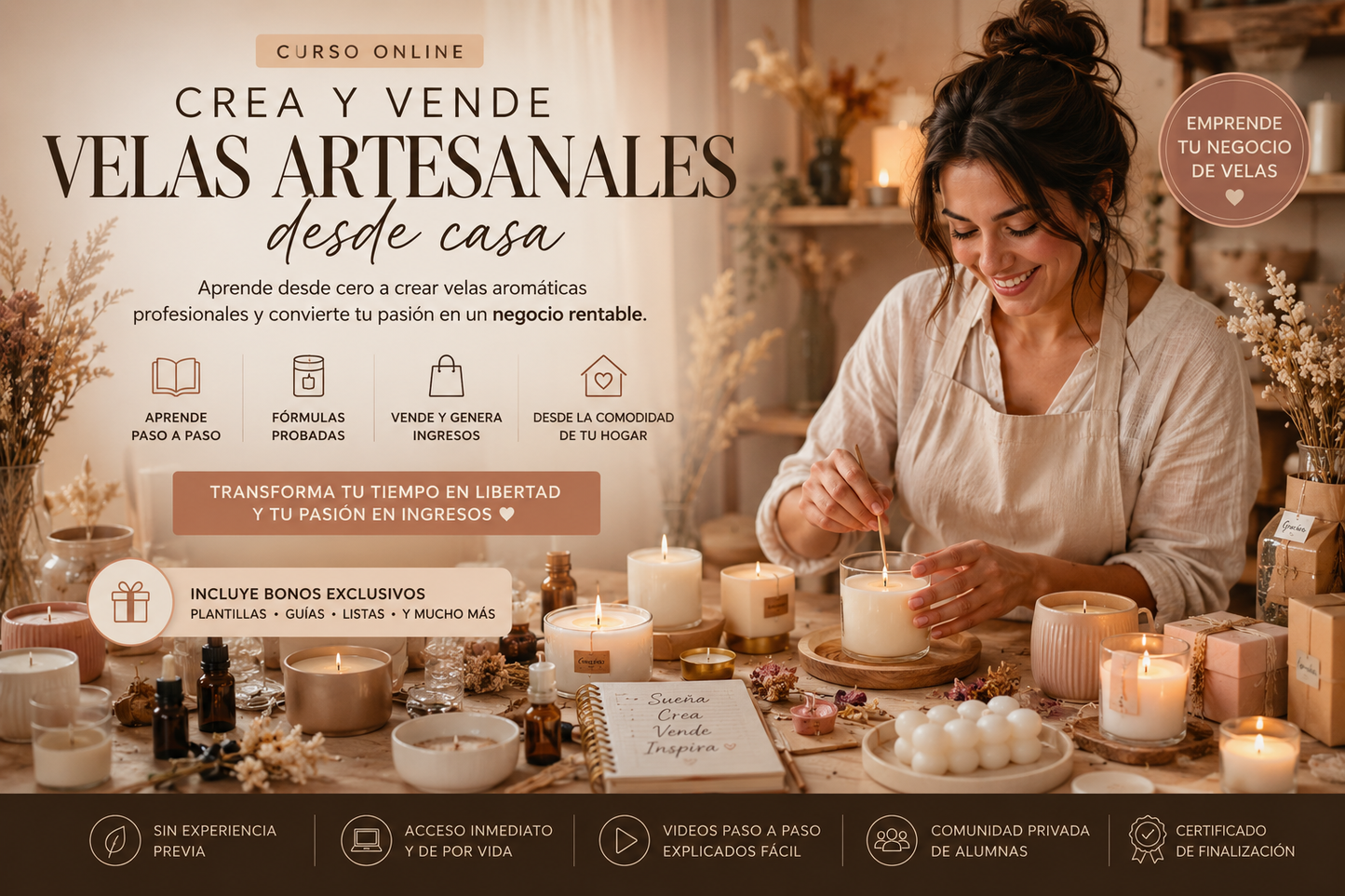 Velas Artesanales desde Casa
