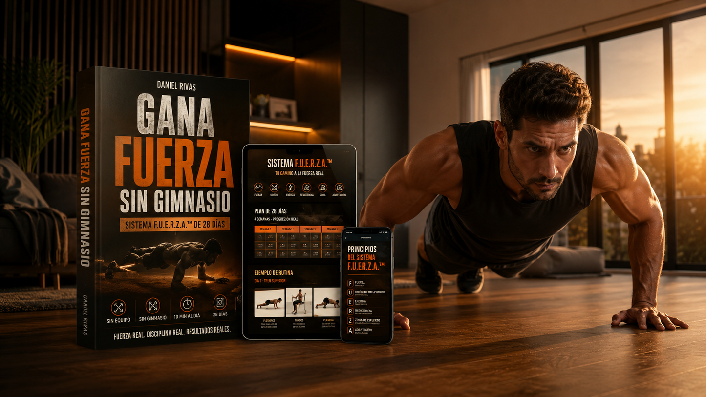 Gana Fuerza Sin Gimnasio | Sistema F.U.E.R.Z.A.™ de 28 Días